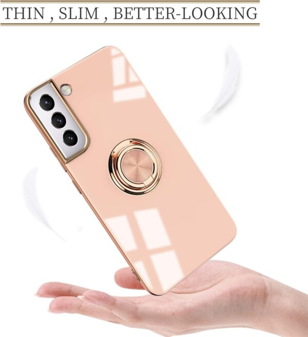 Luxury Premium Eletroplated Finger Ring Case Cover For Samsung Galaxy S21 - Image 4