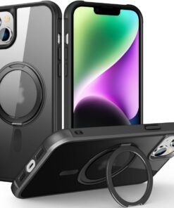 Luxury Premium Traslucent Case Cover With Ring Stand For iPhone 15/15 Plus