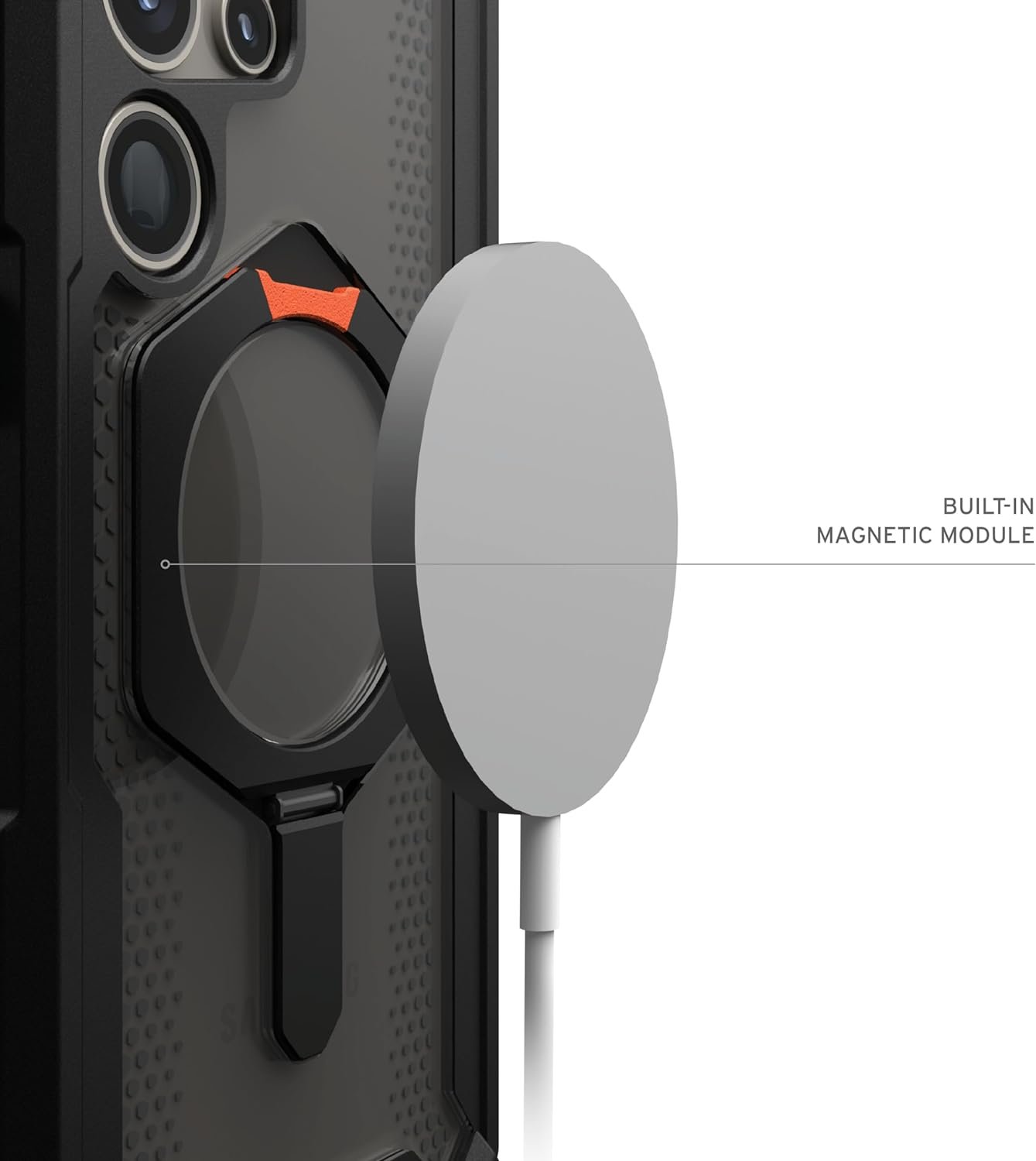 URBAN ARMOR GEAR Plasma XTE Kickstand Wireless Charging Case Cover for Samsung Galaxy S24 Ultra - Image 12