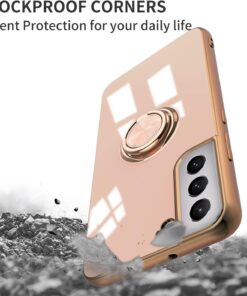 Alternative view of Luxury Premium Eletroplated Finger Ring Case Cover For Samsung Galaxy S21