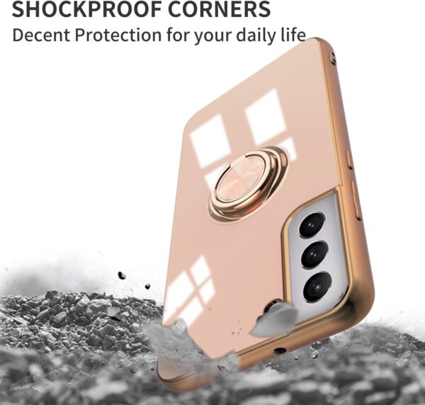 Luxury Premium Eletroplated Finger Ring Case Cover For Samsung Galaxy S21 - Image 2