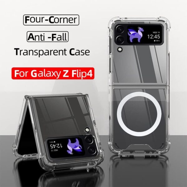 Luxury Premium Shockproof Clear MagSafe Magnetic Cover Case For Samsung Galaxy Z Flip 3/ Z Flip 4 - Image 9