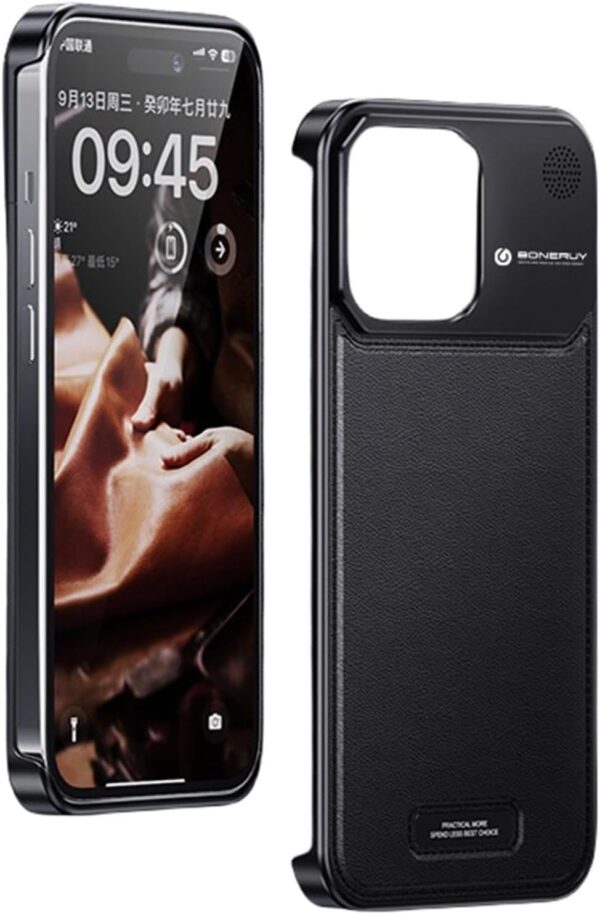 Luxury Premium Luxury Leather Magnetic Aluminum Fragrance Case Cover For iPhone 15 Pro/15 Pro Max - Image 26