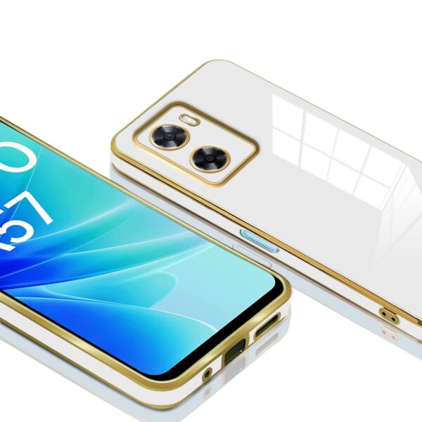 Luxury Premium Electroplated Gold Plated Case Cover and 3D Glass Protector For Oppo A57/A77/A77S - Image 22