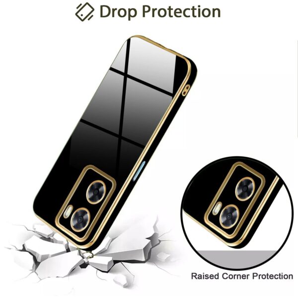 Luxury Premium Electroplated Gold Plated Case Cover and 3D Glass Protector For Oppo A57/A77/A77S - Image 7