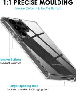 Alternative view of Luxury Premium Anti-Burst Transparent Case Cover For Samsung Galaxy S22 Ultra/S23 Ultra