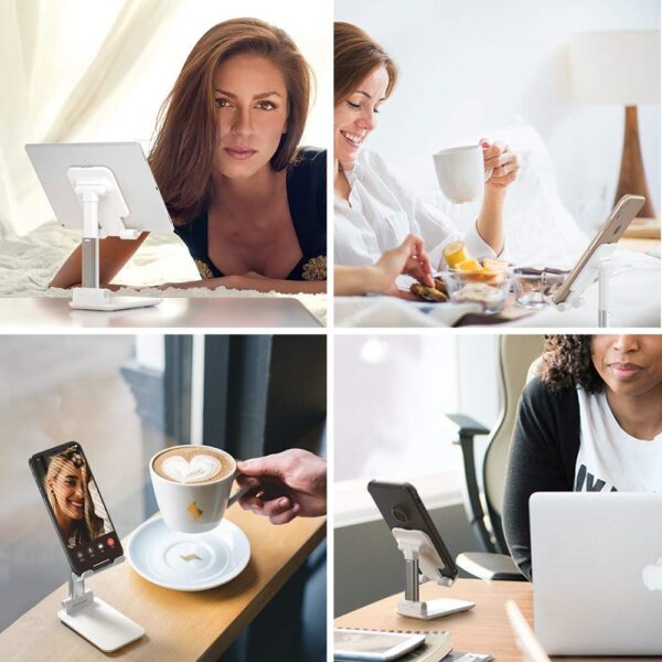 Luxury Premium Portable Desktop Folding Lifting Bracket Mobile Phone Stand Table - Image 21