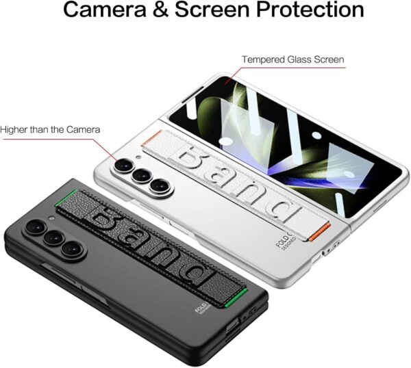 GKK Grip Wristband Band Slim Matte Hard Case Cover For Samsung Galaxy Z Fold 5 - Image 5