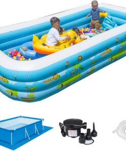 Alternative view of Inflatable Pool for Kids Family with Electric Pump
