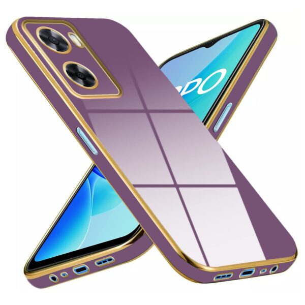 Luxury Premium Electroplated Gold Plated Case Cover and 3D Glass Protector For Oppo A57/A77/A77S - Image 12