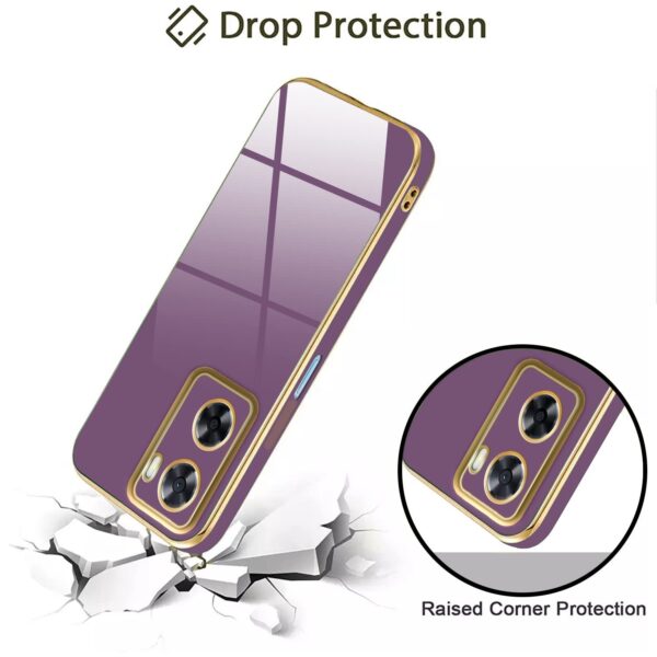 Luxury Premium Electroplated Gold Plated Case Cover and 3D Glass Protector For Oppo A57/A77/A77S - Image 13