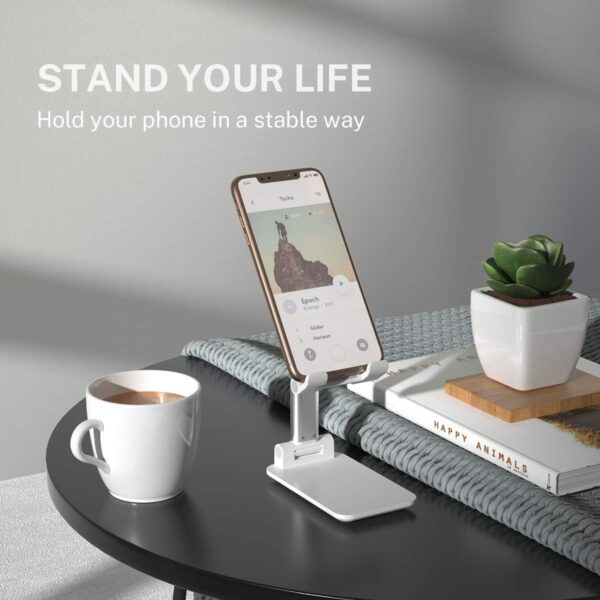 Luxury Premium Portable Desktop Folding Lifting Bracket Mobile Phone Stand Table - Image 20