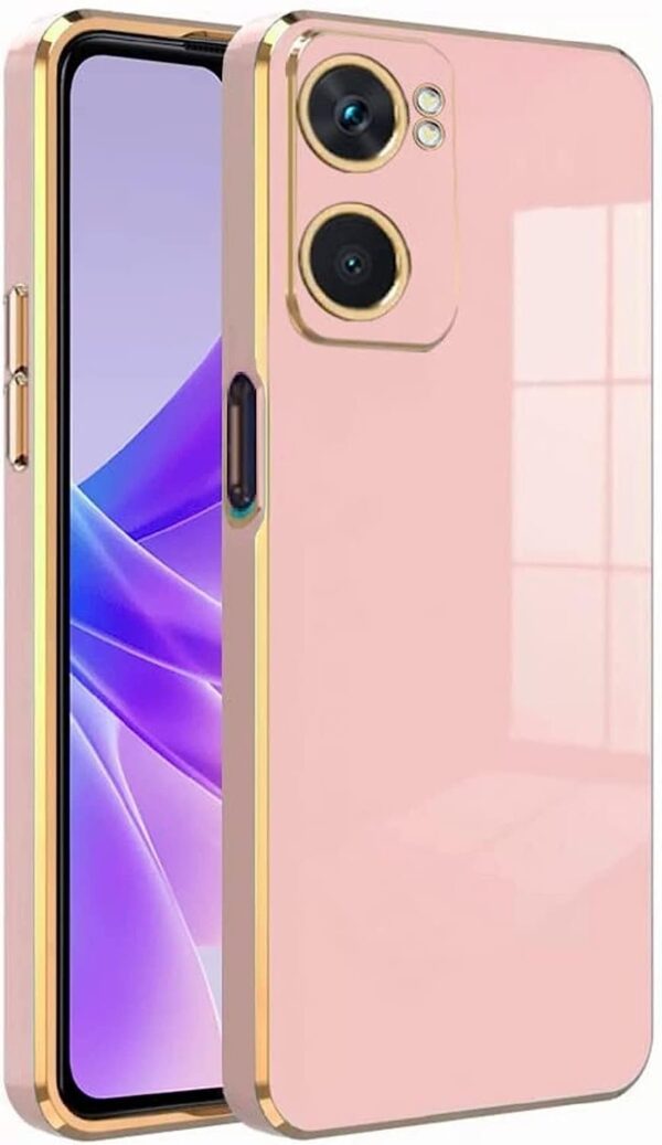 Luxury Premium Electroplated Gold Plated Case Cover and 3D Glass Protector For Oppo A57/A77/A77S - Image 4