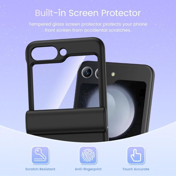 Xundd Leather PU with Hinge Protection Case Cover For Samsung Z Flip 5 - Image 4