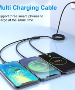 Alternative view of 3 In 1 Multi Port USB Type C  Nylon Braided Universal Charging Cable