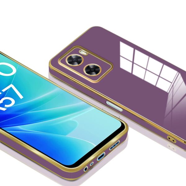 Luxury Premium Electroplated Gold Plated Case Cover and 3D Glass Protector For Oppo A57/A77/A77S - Image 6