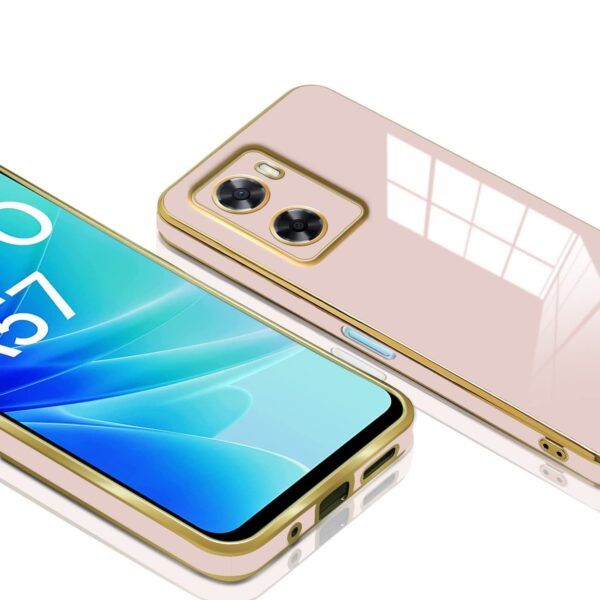 Luxury Premium Electroplated Gold Plated Case Cover and 3D Glass Protector For Oppo A57/A77/A77S - Image 9