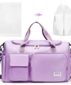 Alternative view of Travel Duffel Bags Sports Bag, purple, Big Capacity