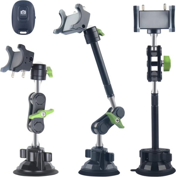 Leepiya Car Phone Mount Video Recording Universal Magic Arm Suction Car Phone Mount  Holder - Image 6