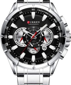 Alternative view of Wrist Watch Men Waterproof Chronograph Military Army Stainless Steel Male Clock Man Sport Watches