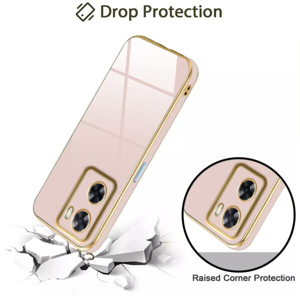 Luxury Premium Electroplated Gold Plated Case Cover and 3D Glass Protector For Oppo A57/A77/A77S - Image 11