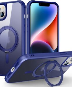 Alternative view of Luxury Premium Traslucent Case Cover With Ring Stand For iPhone 15/15 Plus