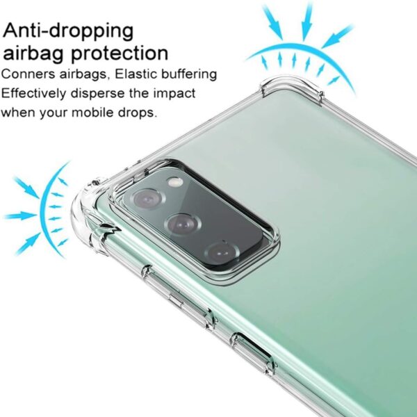 Luxury Premium Anti-Burst Transparent Case CoverFor Samsung Galaxy S20 FE - Image 7