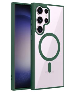 Alternative view of Luxury Premium Magsafe Transparent TPU Bumber Case Cover For Samsung Galaxy S24 Ultra