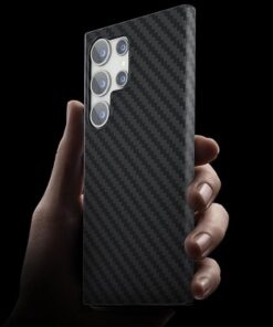 Luxury Premium Trendy Carbon Fiber Texture Phone Bumper Shockproof Hard Case Cover For Samsung Galaxy S Series