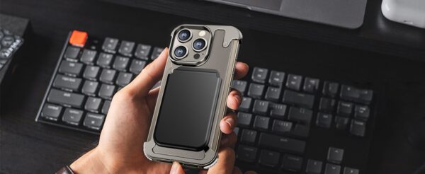 Luxury Premium Luxury Premium Leather Magsafe Ring Holder Invisible Kickstand Bezel Less Metal Slim Hard Ultra Thin Case Cover iPhone 15 Pro Max - Image 6