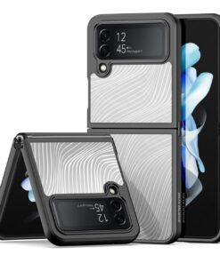 Alternative view of DUX DUCIS Crystal Clear with Flowing Lines Back Cover Case Cover for Samsung Z Flip 4 5G