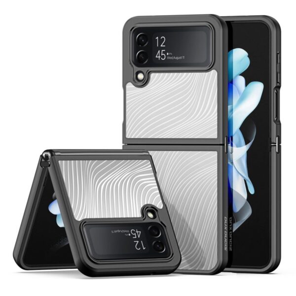 DUX DUCIS Crystal Clear with Flowing Lines Back Cover Case Cover for Samsung Z Flip 4 5G - Image 2