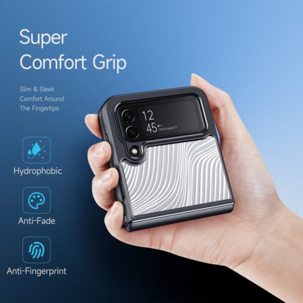 DUX DUCIS Crystal Clear with Flowing Lines Back Cover Case Cover for Samsung Z Flip 4 5G - Image 6