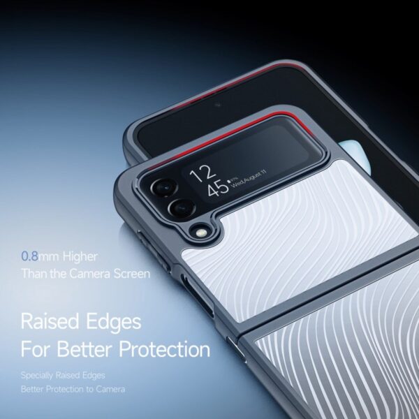 DUX DUCIS Crystal Clear with Flowing Lines Back Cover Case Cover for Samsung Z Flip 4 5G - Image 9