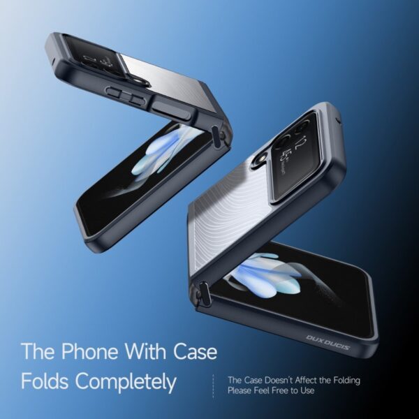 DUX DUCIS Crystal Clear with Flowing Lines Back Cover Case Cover for Samsung Z Flip 4 5G - Image 10