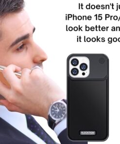 Luxury Premium Luxury Leather Magnetic Aluminum Fragrance Case Cover For iPhone 13 Pro Max/14 Pro Max