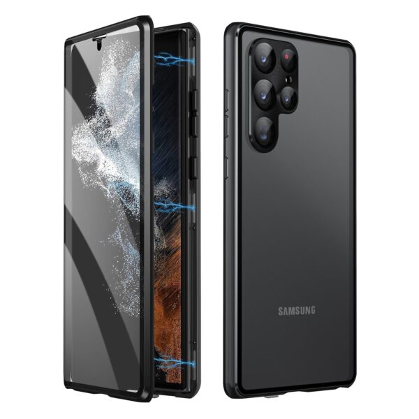 Luxury Premium 360° Full Surround Metal alloy Magnetic Case Cover For Samsung Galaxy S24 Ultra - Image 12