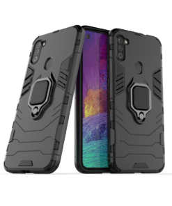 Samsung A11/M11 Armor Case + 3D Tempered Glass Protector