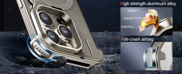Luxury Premium Luxury Premium Leather Magsafe Ring Holder Invisible Kickstand Bezel Less Metal Slim Hard Ultra Thin Case Cover iPhone 15 Pro Max - Image 29
