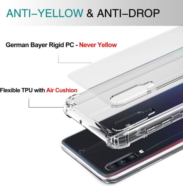 Luxury Premium Anti-Burst Transparent Case Cover and 3D Glass Protector For Samsung Galaxy A70 - Image 22