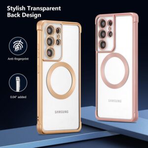 Luxury Premium Transparent Plating Anti-Scratch with Full Camera Cover For Samsung Galaxy S24 Ultra