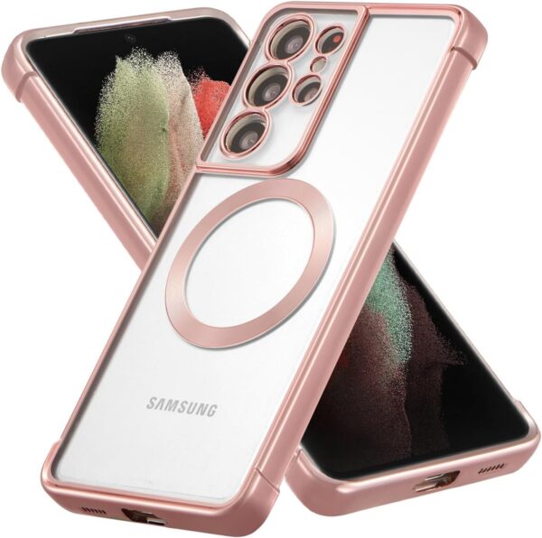 Luxury Premium Transparent Plating Anti-Scratch with Full Camera Cover For Samsung Galaxy S24 Ultra - Image 10