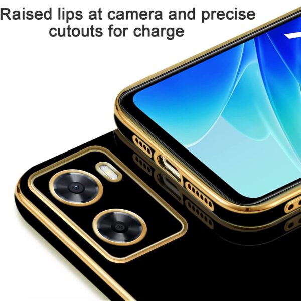 Luxury Premium Electroplated Gold Plated Case Cover and 3D Glass Protector For Oppo A57/A77/A77S - Image 24