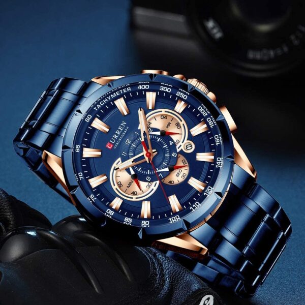 Wrist Watch Men Waterproof Chronograph Military Army Stainless Steel Male Clock Man Sport Watches - Image 16