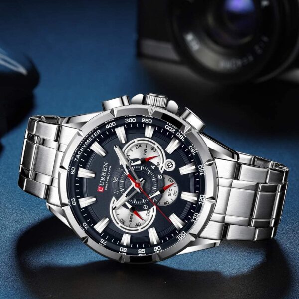 Wrist Watch Men Waterproof Chronograph Military Army Stainless Steel Male Clock Man Sport Watches - Image 11