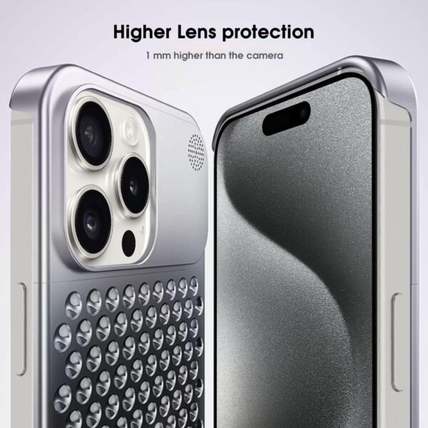 Luxury Ultra thin Aluminum Alloy Heat Dissipation Aromatherapy Anti-Scratch Slim Case Cover For iPhone series - Image 3