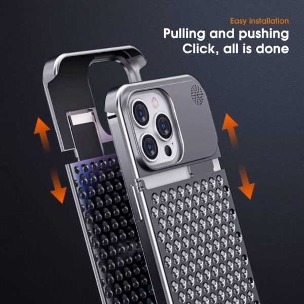 Luxury Ultra thin Aluminum Alloy Heat Dissipation Aromatherapy Anti-Scratch Slim Case Cover For iPhone series - Image 5