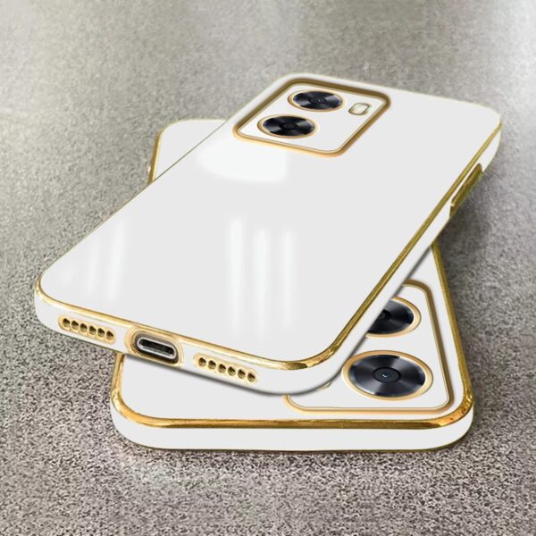 Luxury Premium Electroplated Gold Plated Case Cover and 3D Glass Protector For Oppo A57/A77/A77S - Image 19