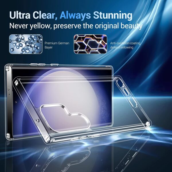 Luxury Premium Anti-Burst Transparent Case Cover For Samsung Galaxy S22 Ultra/S23 Ultra - Image 10