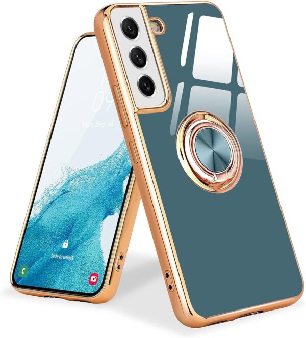 Luxury Premium Eletroplated Finger Ring Case Cover For Samsung Galaxy S21 - Image 7
